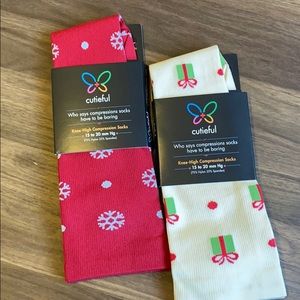 Holiday compression socks